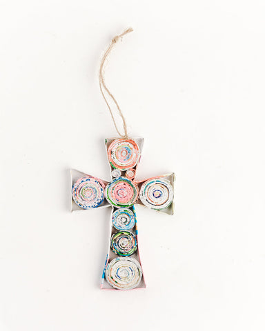 Quilled Paper Cross Ornament