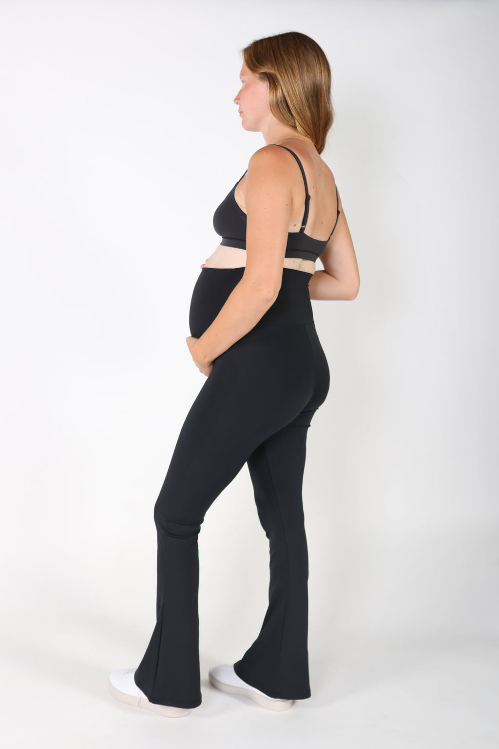 VAALIA™ EVERYDAY COMFORT HI-RISE MATERNITY FLARE LEGGING in - photo