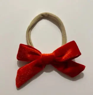 Soft Velvet Baby Bows - Baby Bows For Girls in - Accessories photo