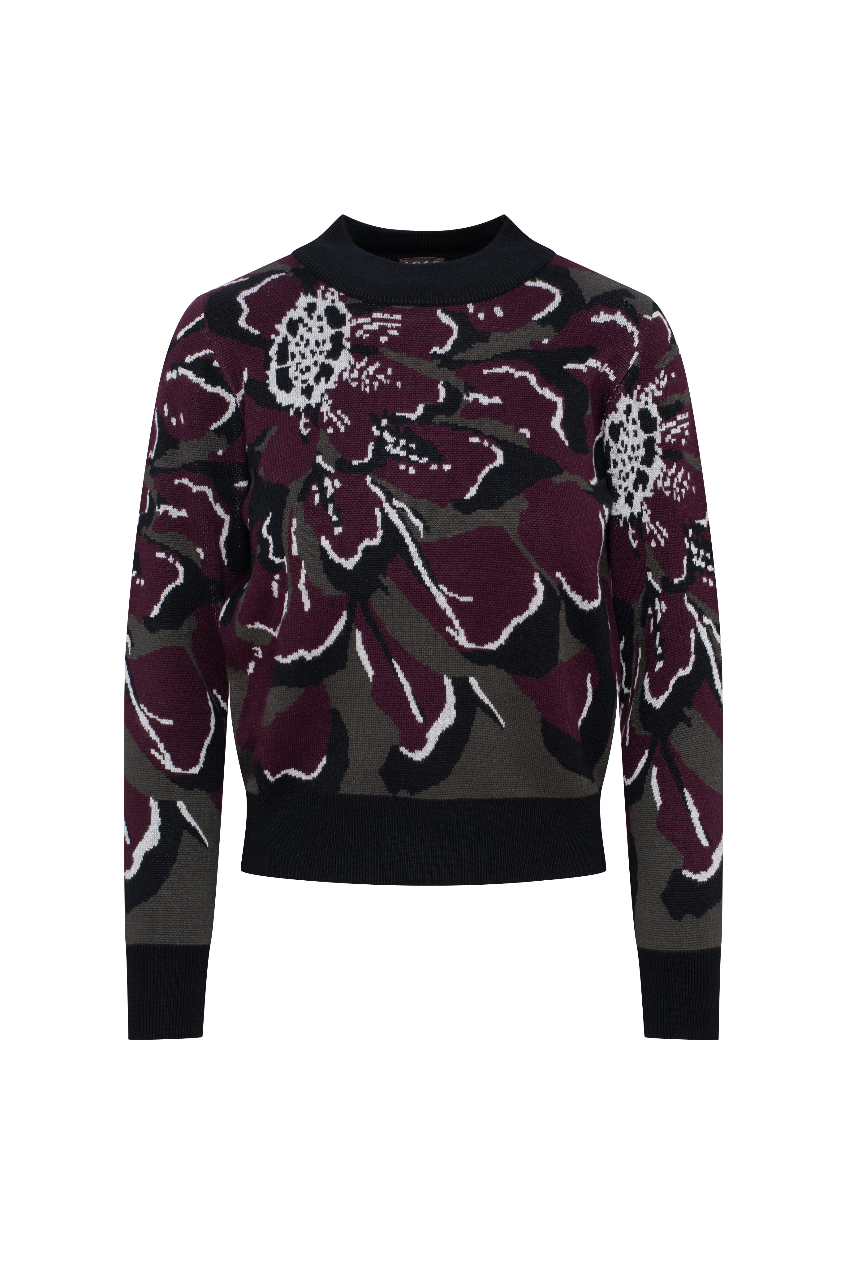 Floral Knit Sweater in - Ladies Pullover photo