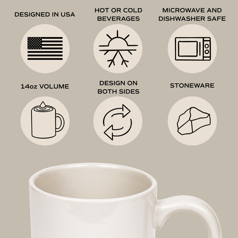 Be Still and Know 14oz. Stoneware Coffee Mug