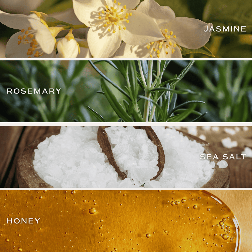 Wildflowers and Salt Soy Patterned Candle - Clear Jar - 9 oz in - Candles photo