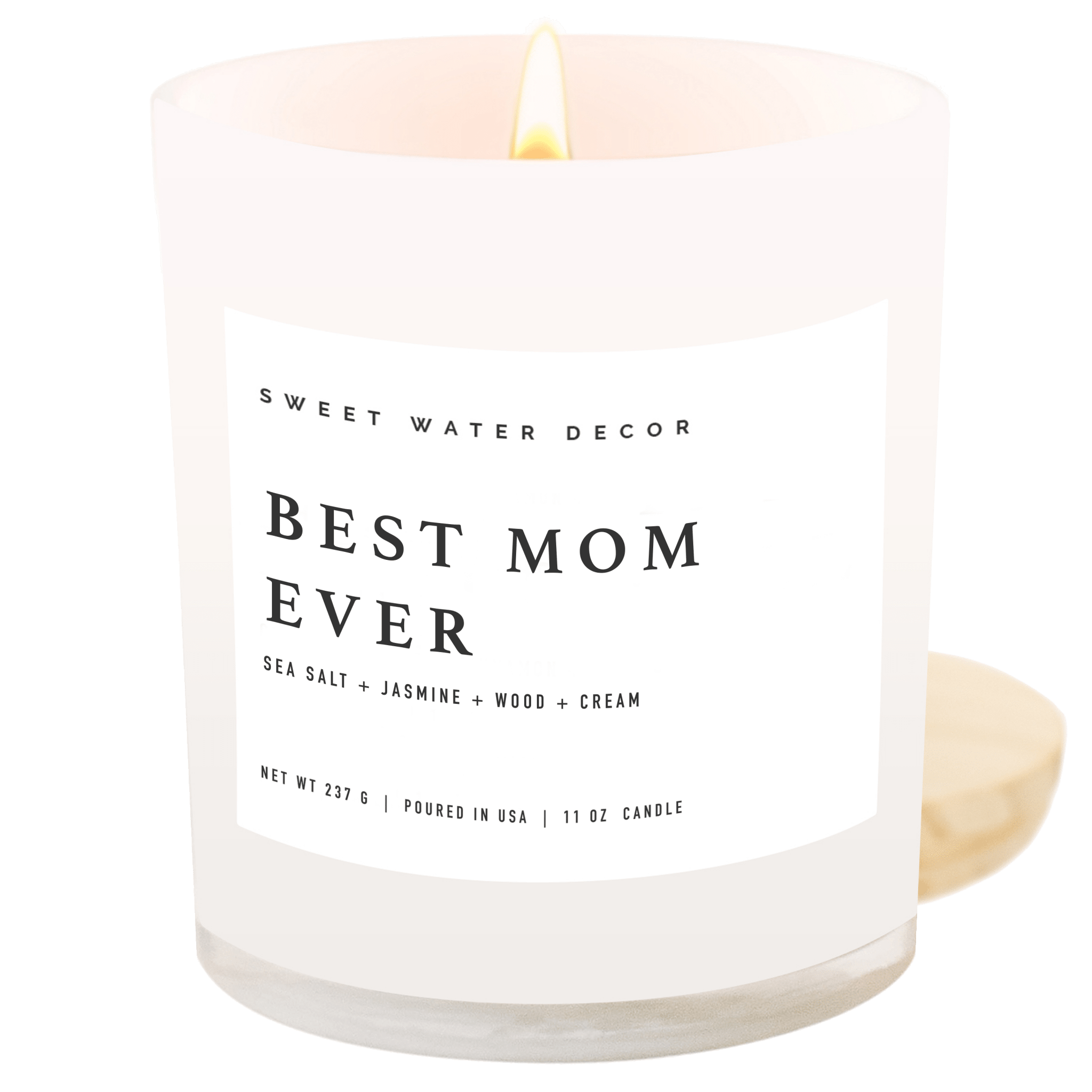 Best Mom Ever! Soy Candle - White Jar - 11 oz (Spa Day) in - Candles photo