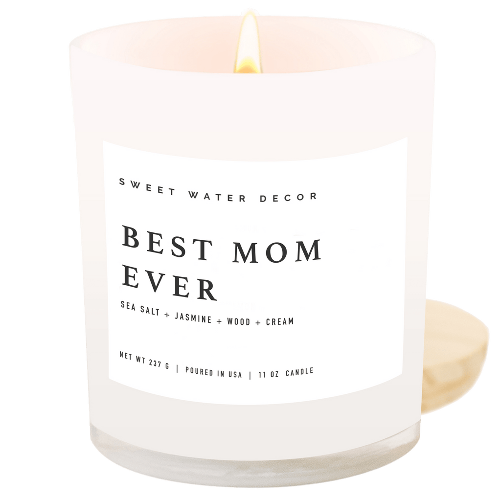 Best Mom Ever! Soy Candle - White Jar - 11 oz (Spa Day) in - Candles photo