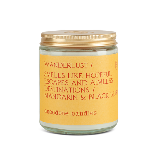 Wanderlust in - candle photo