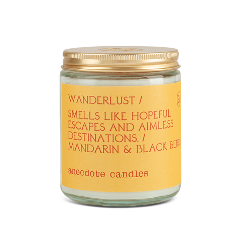 Wanderlust in - candle photo