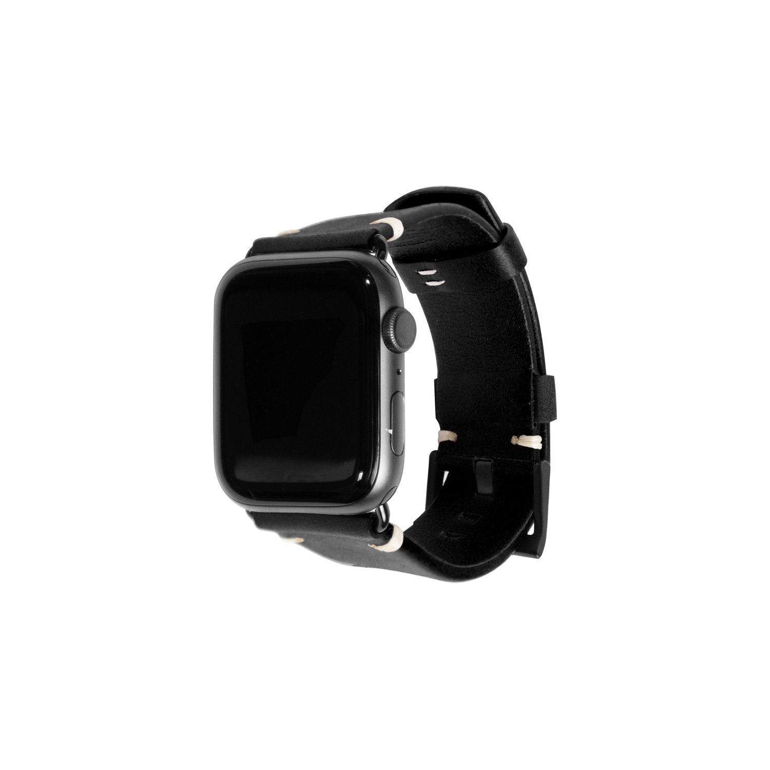 The Watch Band | Andar in 44 45 46 49mm Black Jet Black | White - Goods photo