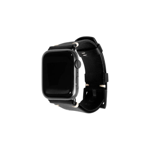 The Watch Band | Andar in 44 45 46 49mm Black Jet Black | White - Goods photo