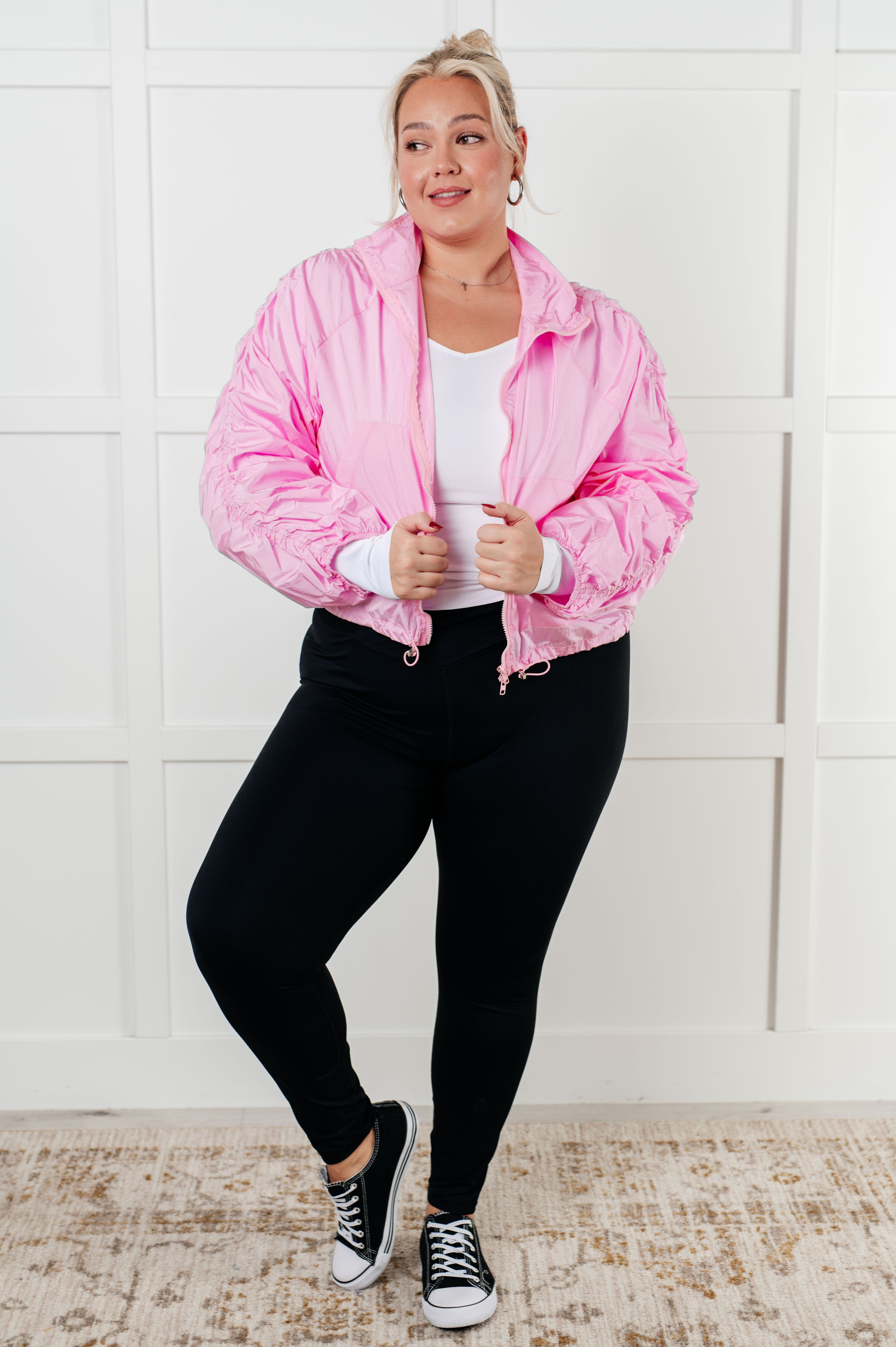 Lime N Chili Weak in the Knees Windbreaker in - Layers photo