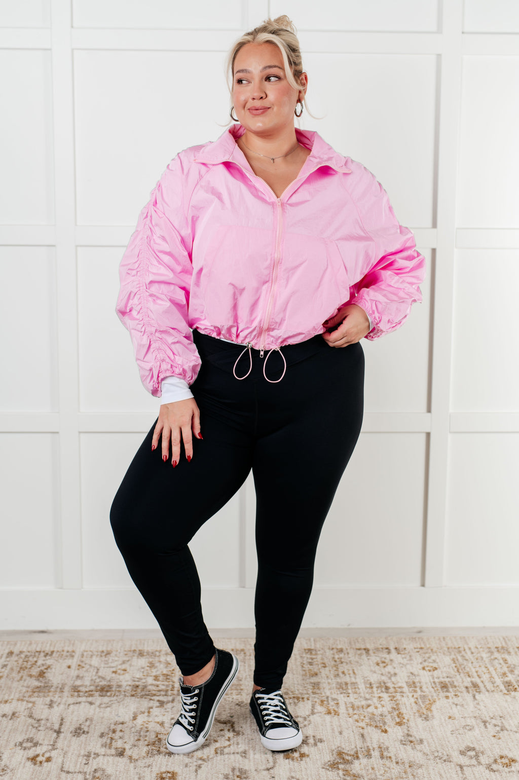 Lime N Chili Weak in the Knees Windbreaker in - Layers photo