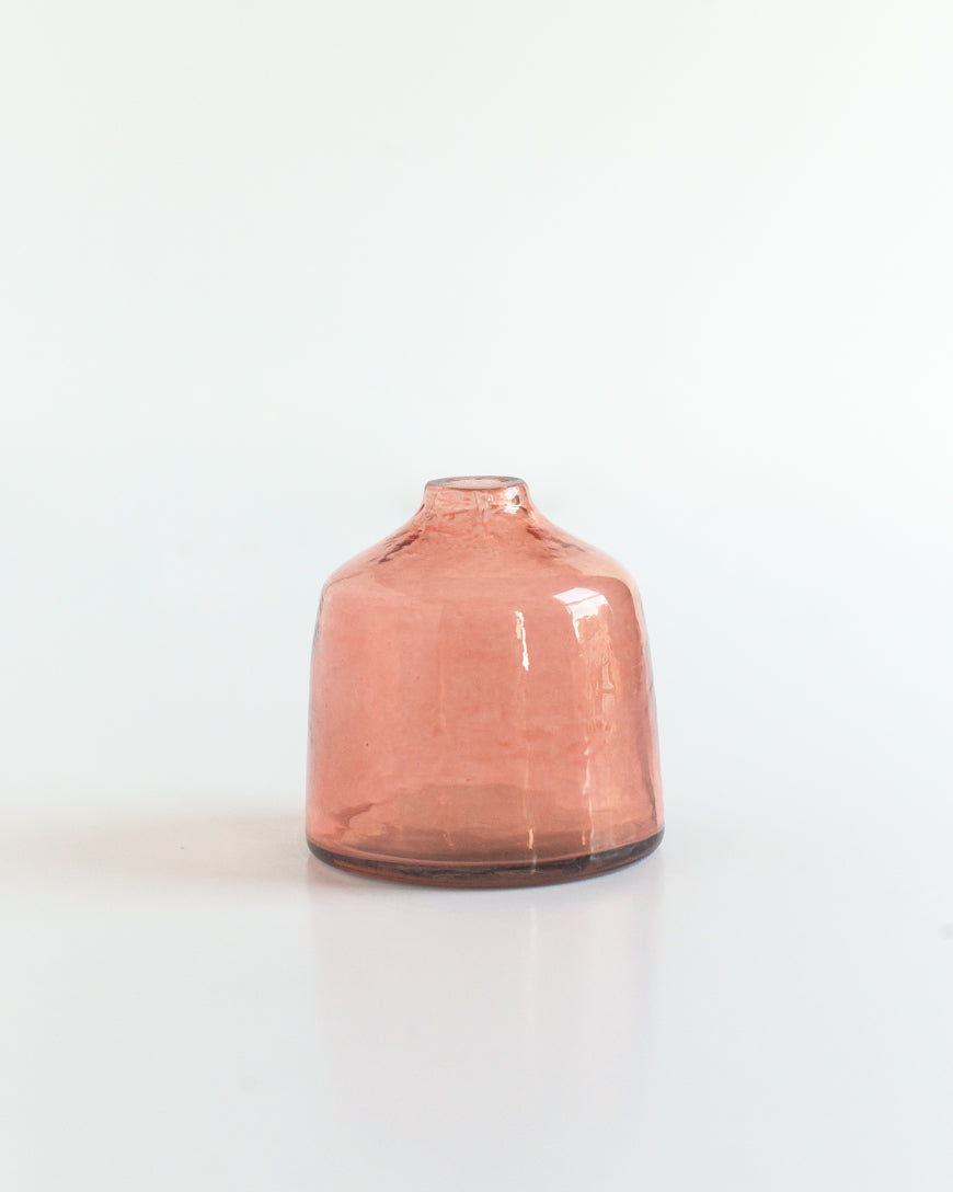 Bella Handblown Hammered Bud Vase