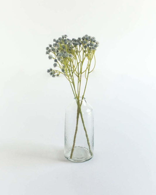 Siena Handblown Hammered Bud Vase in Clear - Vase photo