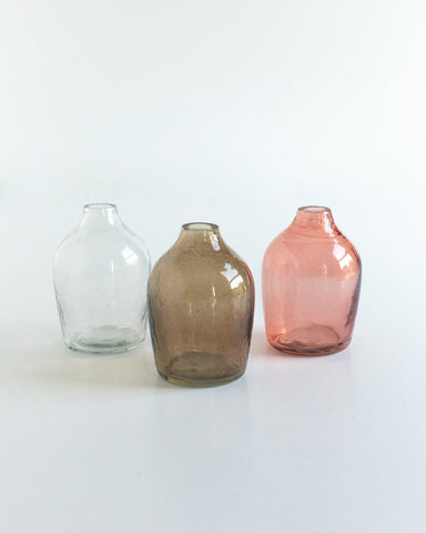 Haley Handblown Hammered Bud Vase in - Vase photo