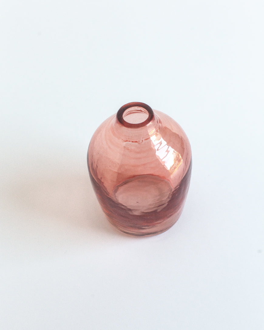 Haley Handblown Hammered Bud Vase in - Vase photo