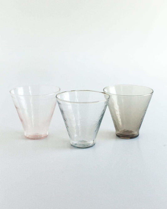 Handblown Hammered Funneled Glasses | Set of 2 in - Kitchen & Dining photo