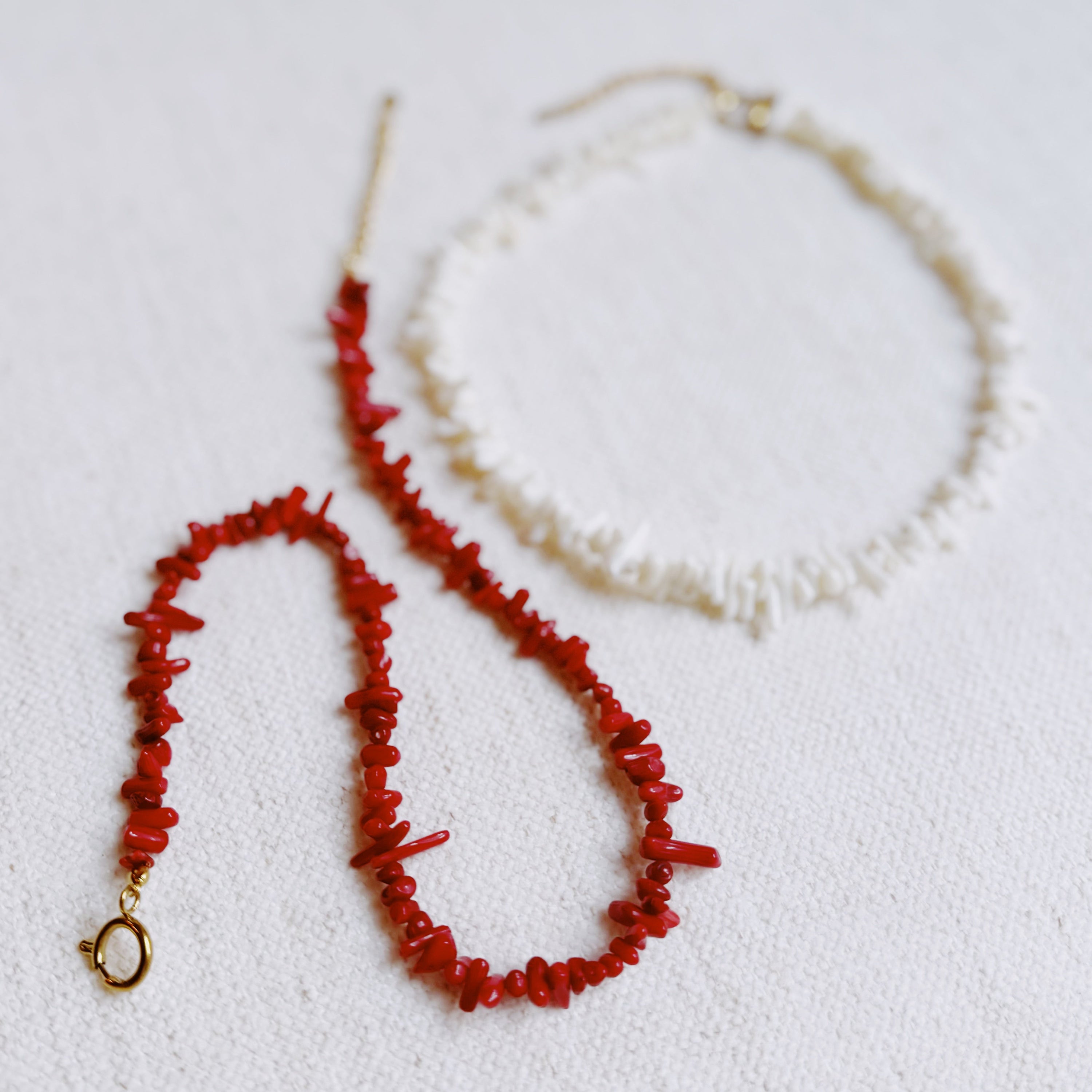 White Sands Coral Reef Necklace – Gold-Plated Coastal Style in - Jewelry photo