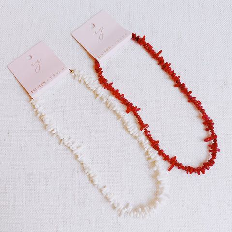 White Sands Coral Reef Necklace – Gold-Plated Coastal Style in - Jewelry photo