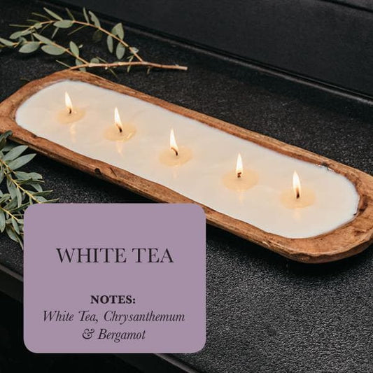 5-Wick Dough Bowl Soy Candle - White Tea in - Soy Candles photo