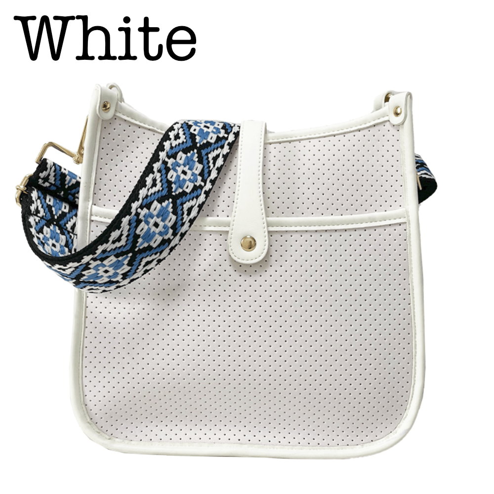 Neoprene Courier | Choose Your Strap in White - Bags photo