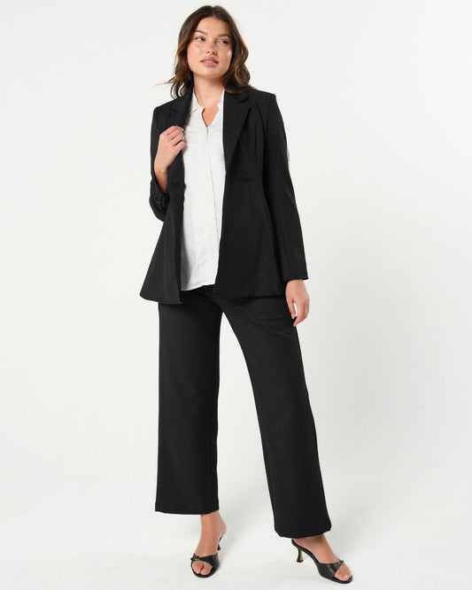 Nathalie Wide Leg Maternity Trouser (Regular & Petite) in - Maternity trousers for work photo