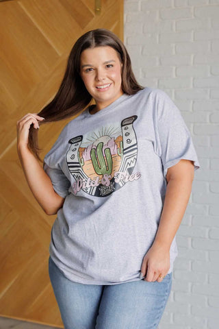 Wild & Free Horseshoe Graphic Tee in - Tops photo