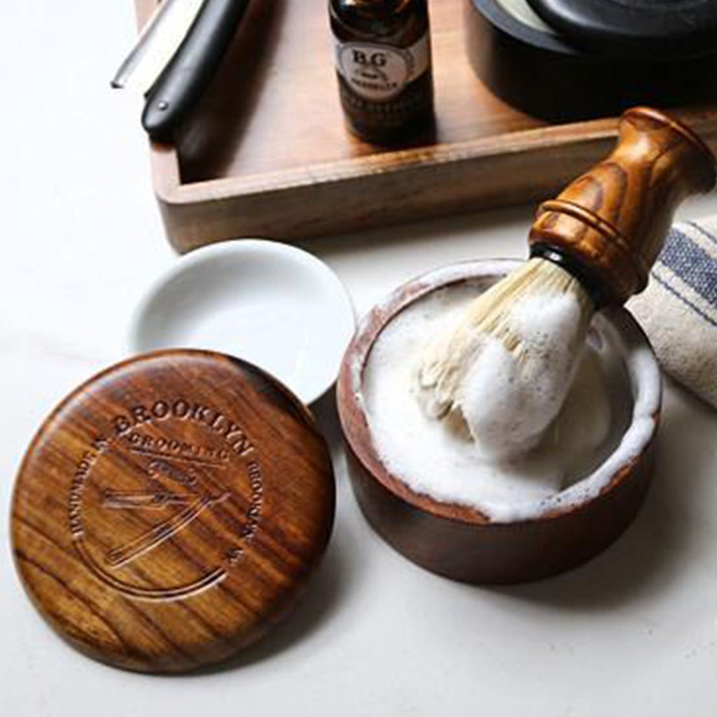 Wood Shaving Bowl - Dark Oak in - Shaving Bowl photo