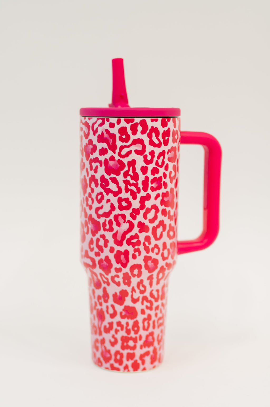Yes, Girl, Yes Leopard Print Tumbler in Hot Pink in - Womens photo