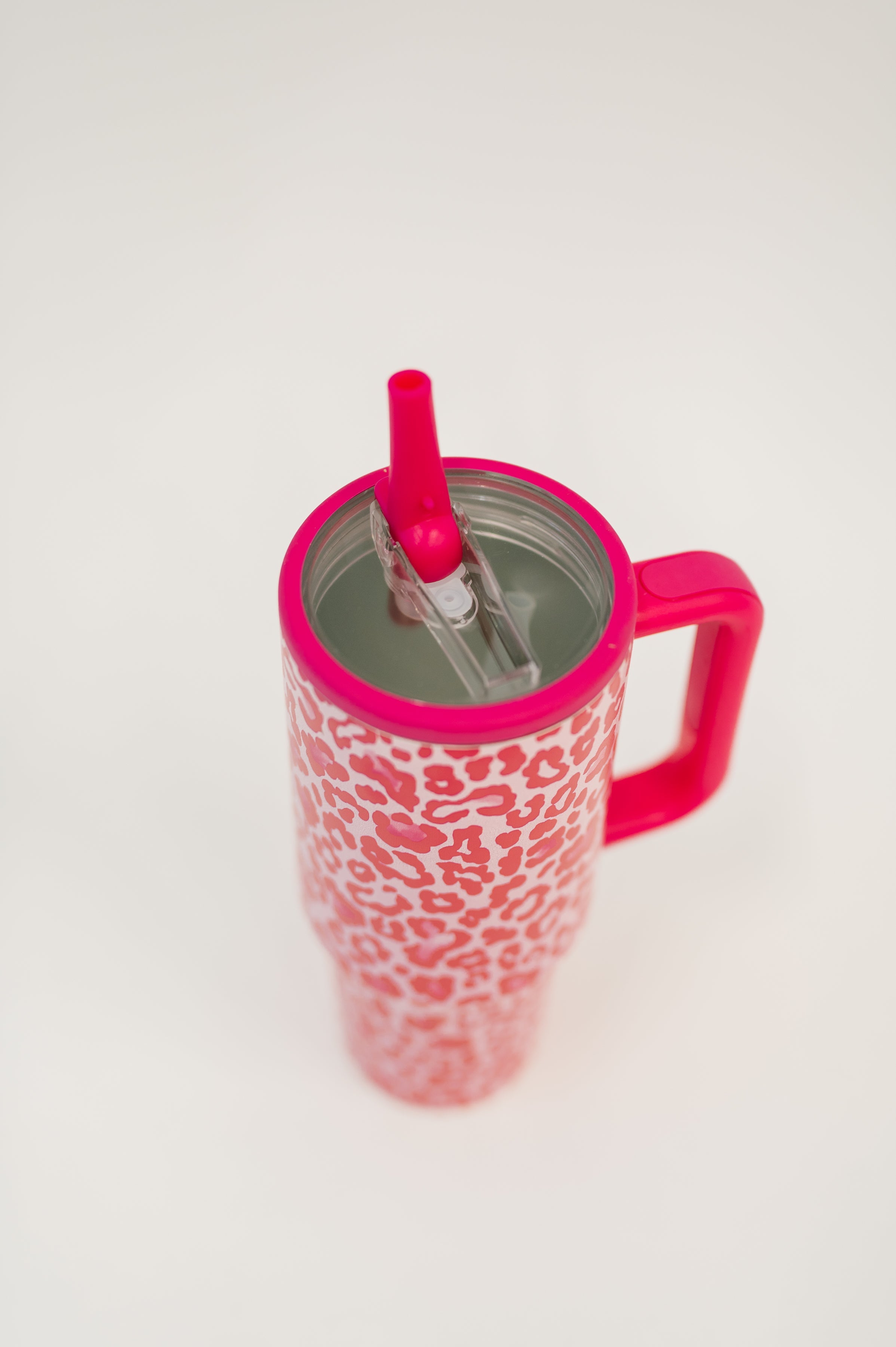 Yes, Girl, Yes Leopard Print Tumbler in Hot Pink in - Womens photo