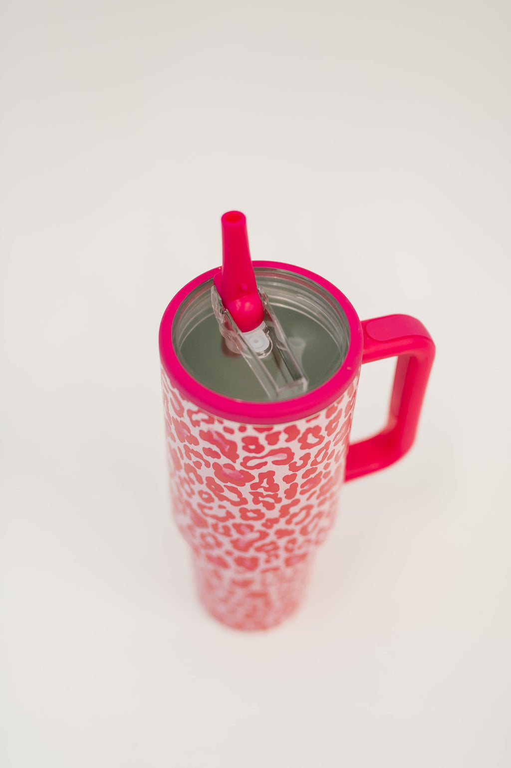 Yes, Girl, Yes Leopard Print Tumbler in Hot Pink in - Womens photo