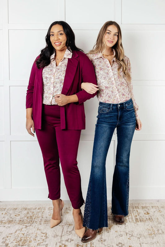 You and I Connect Floral Button Up Blouse in - Blouses photo
