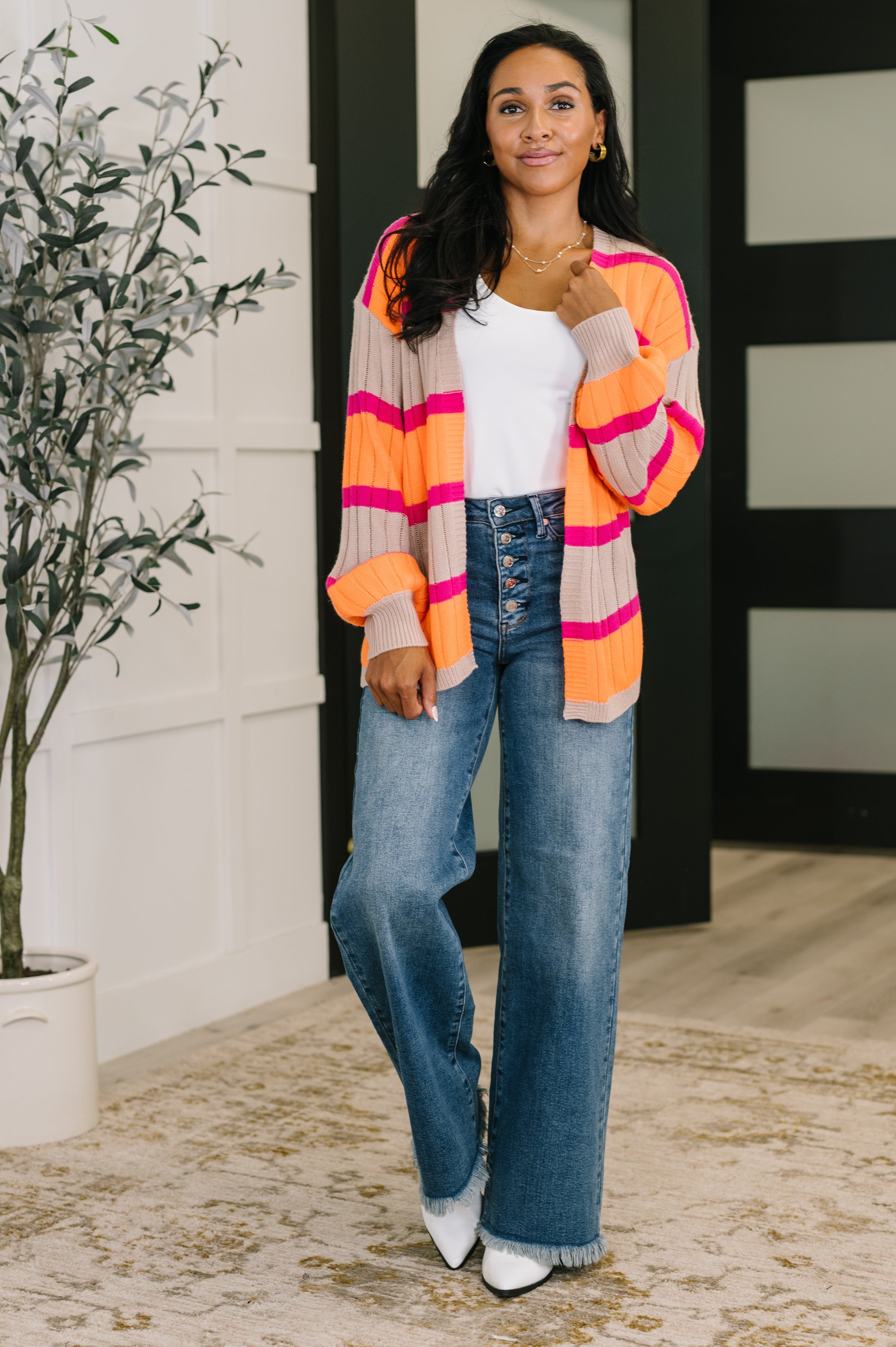 Your Opinion Matters Striped Cardigan - SwagglyLife Home & Fashion