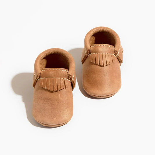 Freshly Picked Zion Moccasin Baby Shoe in - Moccasin photo