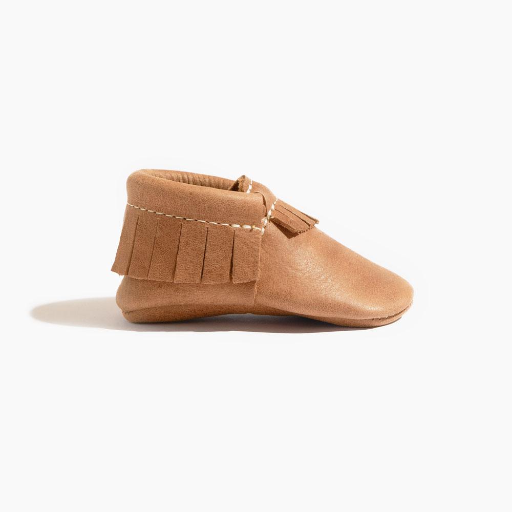 Freshly Picked Zion Moccasin Baby Shoe in - Moccasin photo