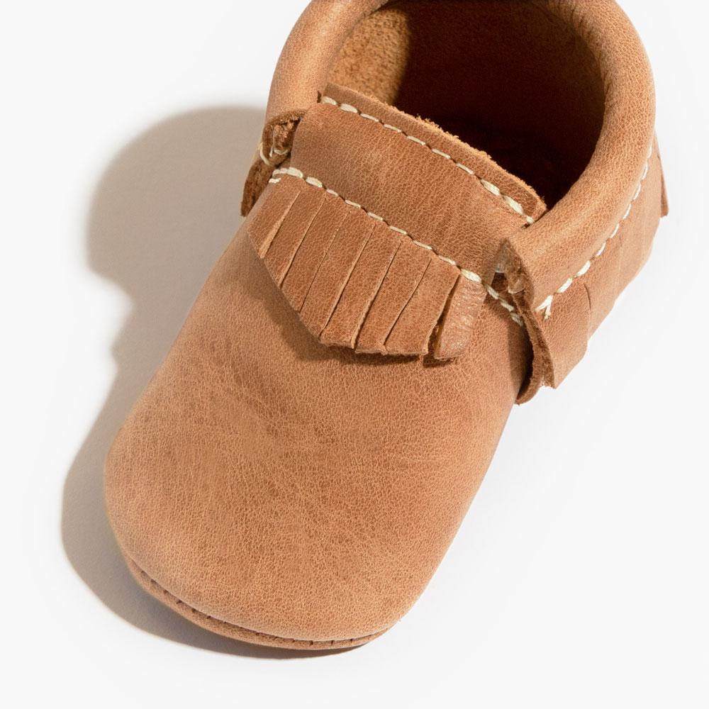 Freshly Picked Zion Moccasin Baby Shoe in - Moccasin photo