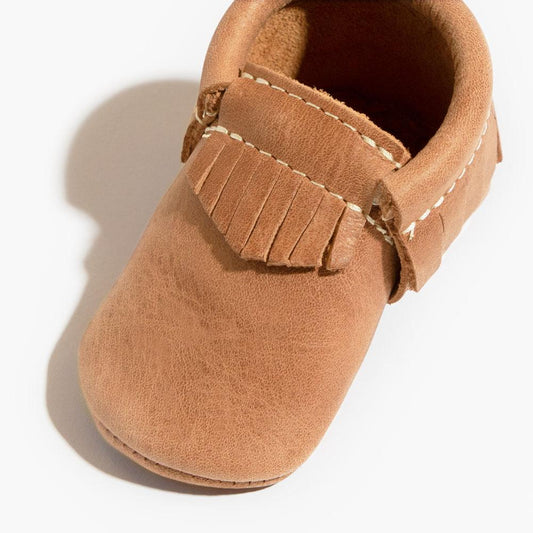Freshly Picked Zion Moccasin Baby Shoe in - Moccasin photo