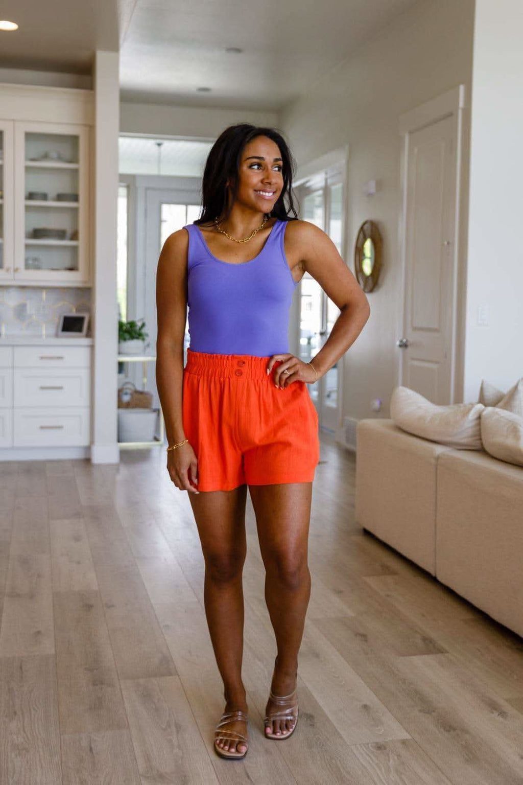 A Little Lazy High Rise Linen Shorts - SwagglyLife Home & Fashion