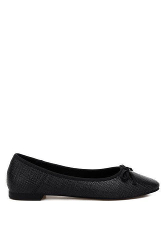 Rag & Co Paper Rings Raffia Ballet Flats