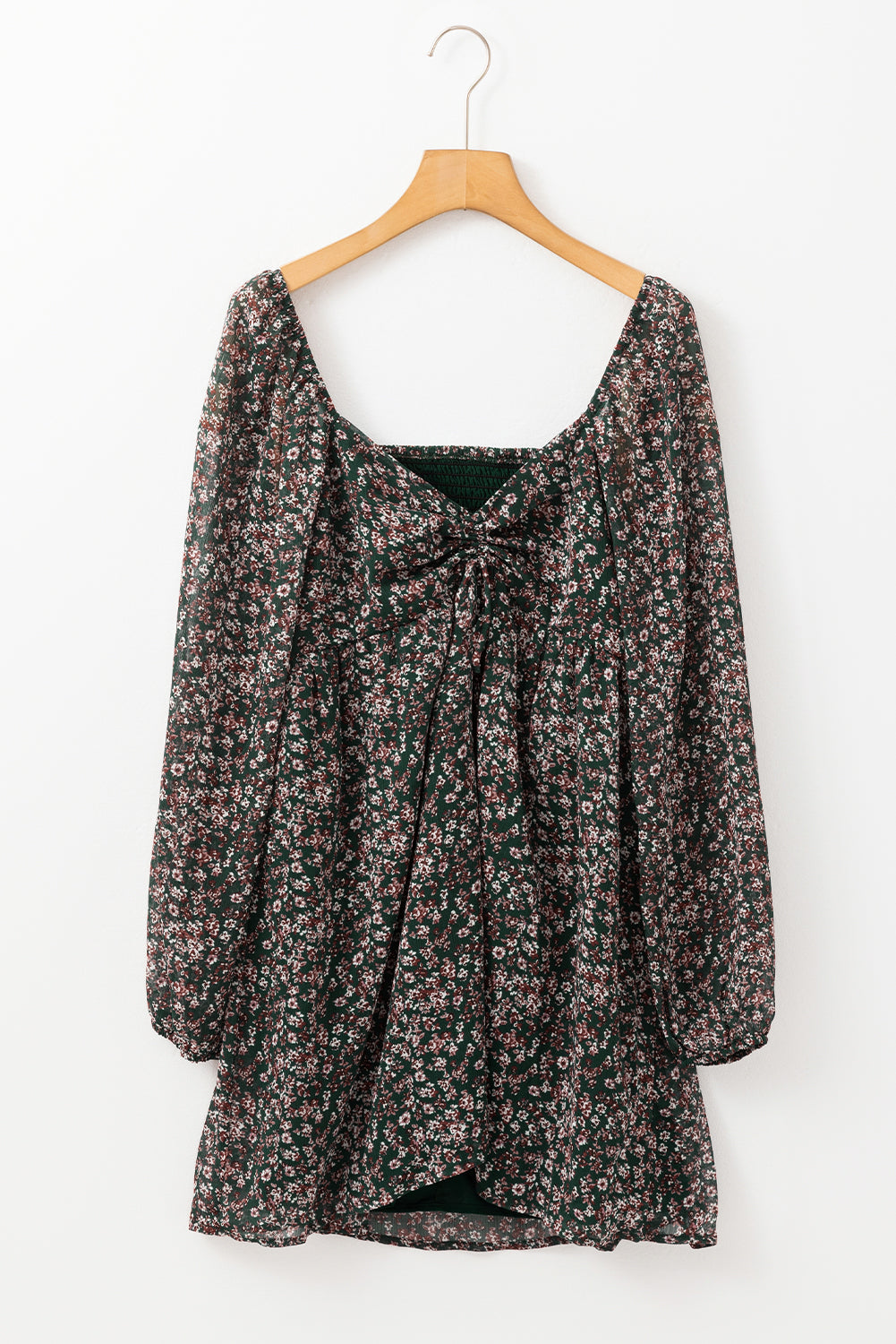Armani Shirred Back Mini Dress in - Floral Dresses photo