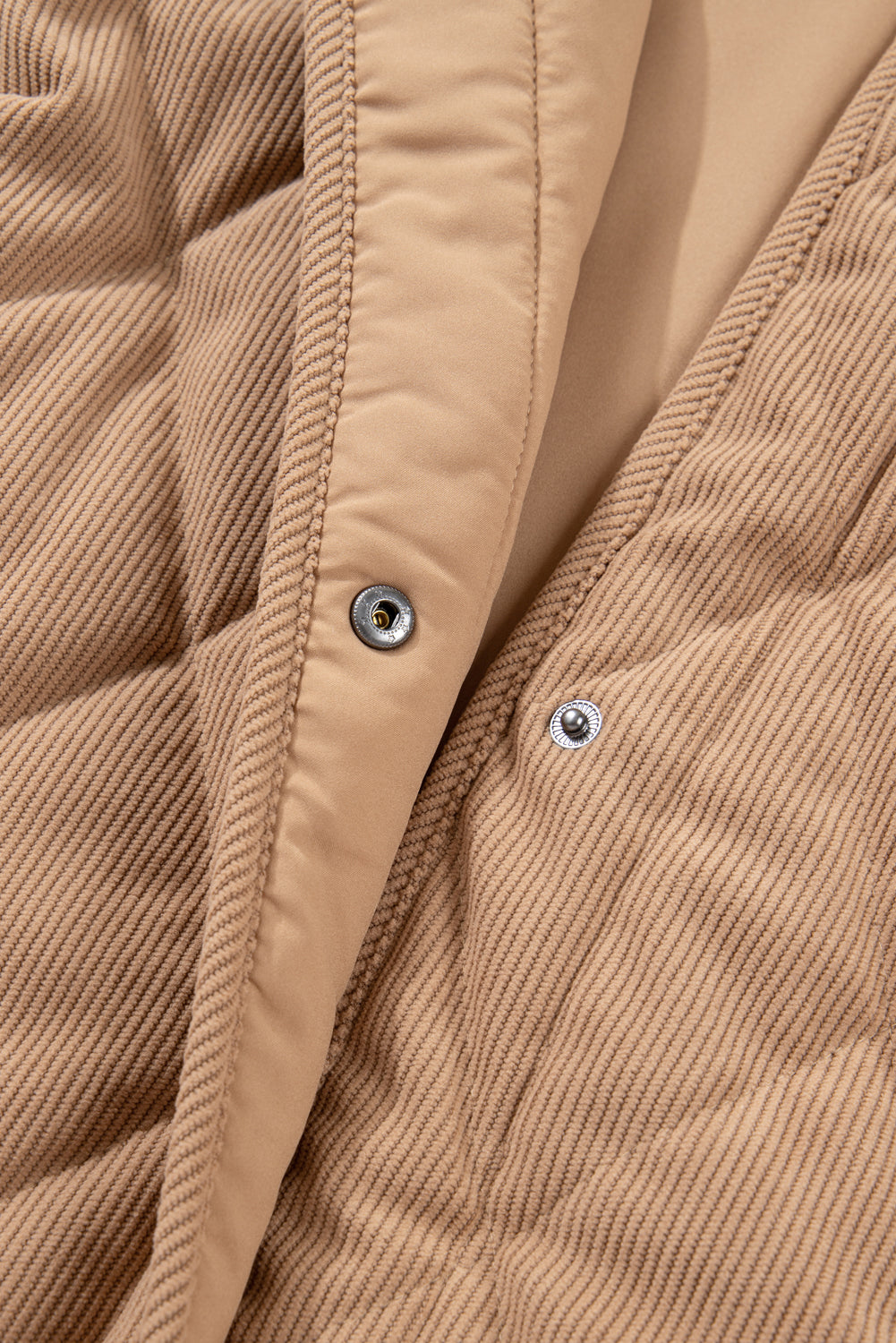 Elizabeth Cord Snap Vest Plus Jacket