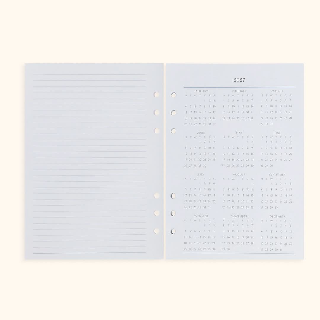 A5 Inserts for Weekly Planner Personal Portfolio 2026 in - retail photo