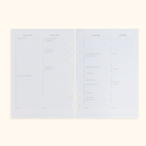A5 Inserts for Weekly Planner Personal Portfolio 2026 in - retail photo