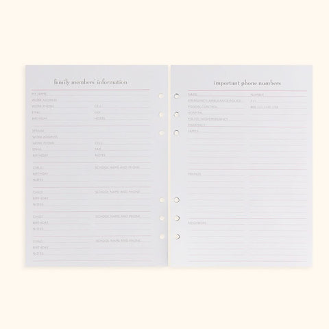 A5 Inserts for Weekly Planner Personal Portfolio 2026 in - retail photo