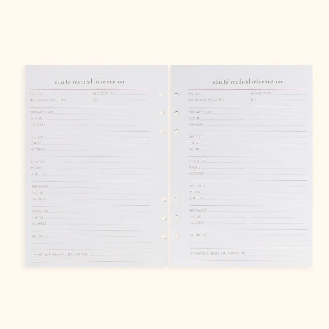 A5 Inserts for Weekly Planner Personal Portfolio 2026 in - retail photo