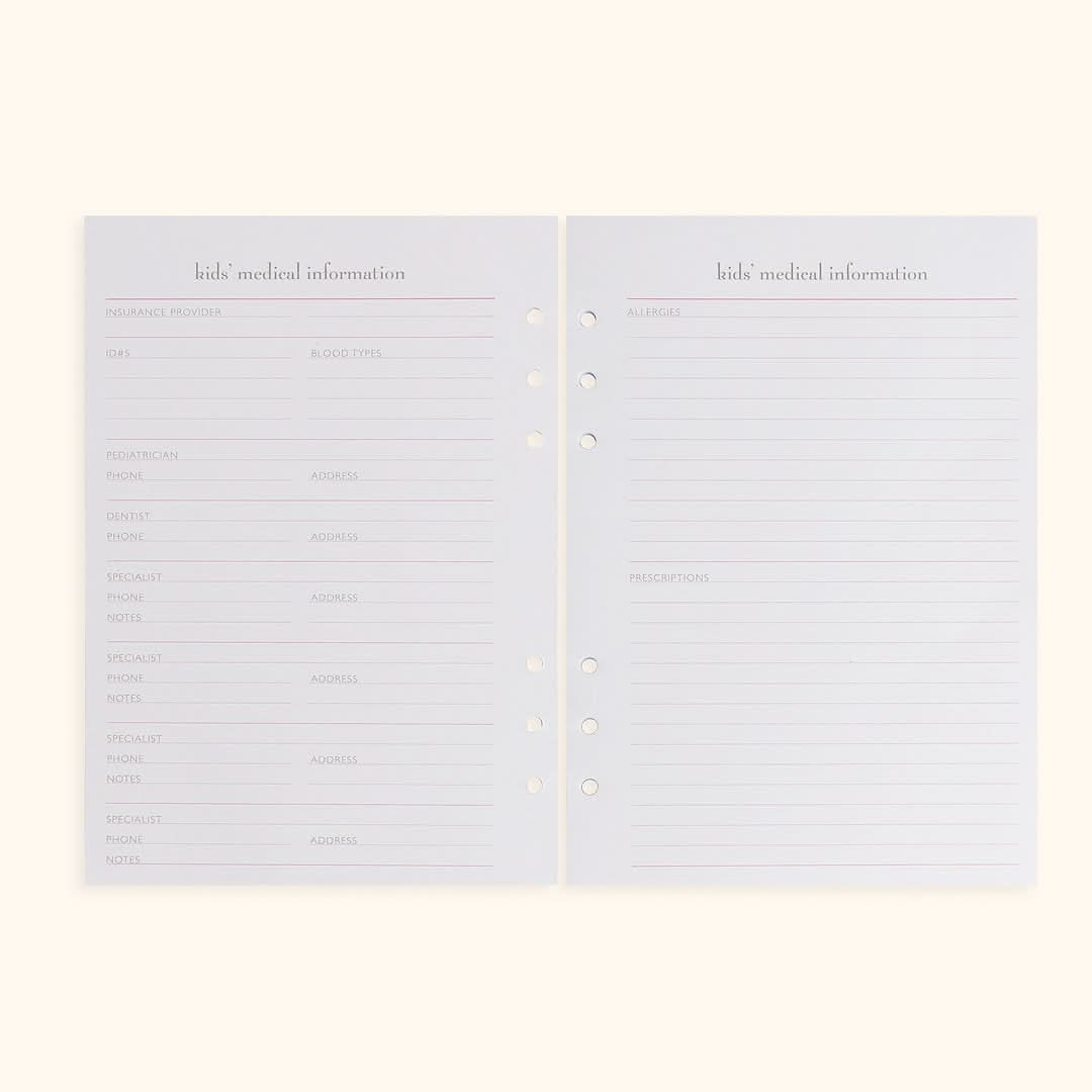 A5 Inserts for Weekly Planner Personal Portfolio 2026 in - retail photo