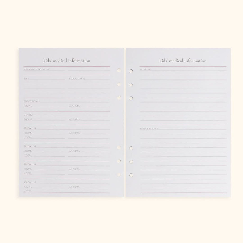 A5 Inserts for Weekly Planner Personal Portfolio 2026 in - retail photo