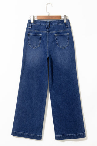 Victoria Wide Leg Pocketed High Waist Jeans