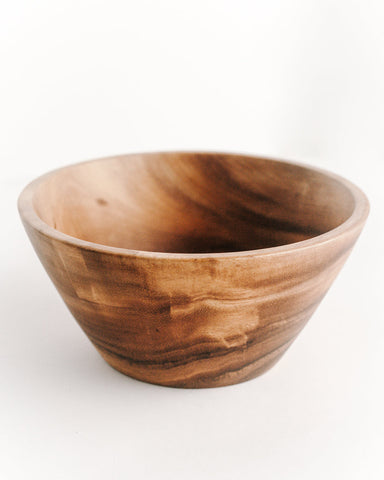 Acacia Wood Salad Serving Bowl