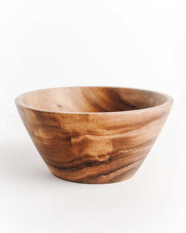 Acacia Wood Salad Serving Bowl