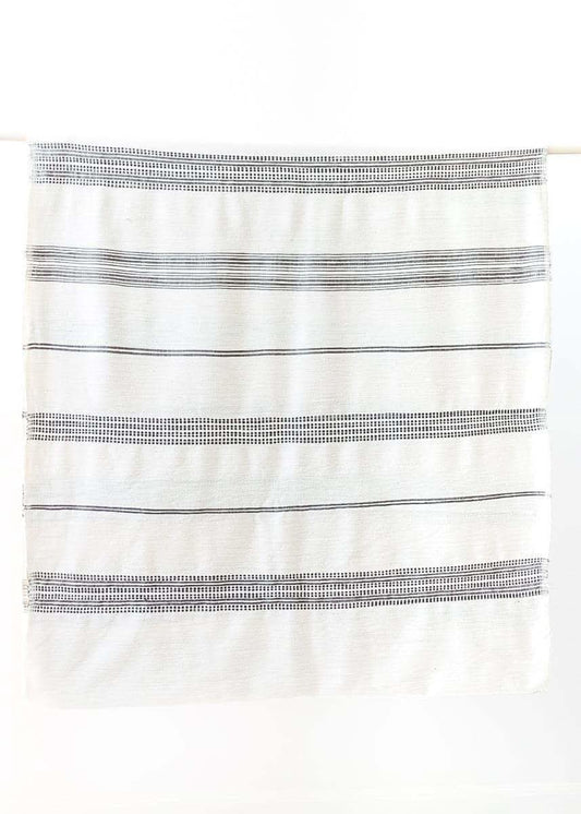 Aden Fabric Yardage Natural w/ Grey in Default Title - Fabric photo