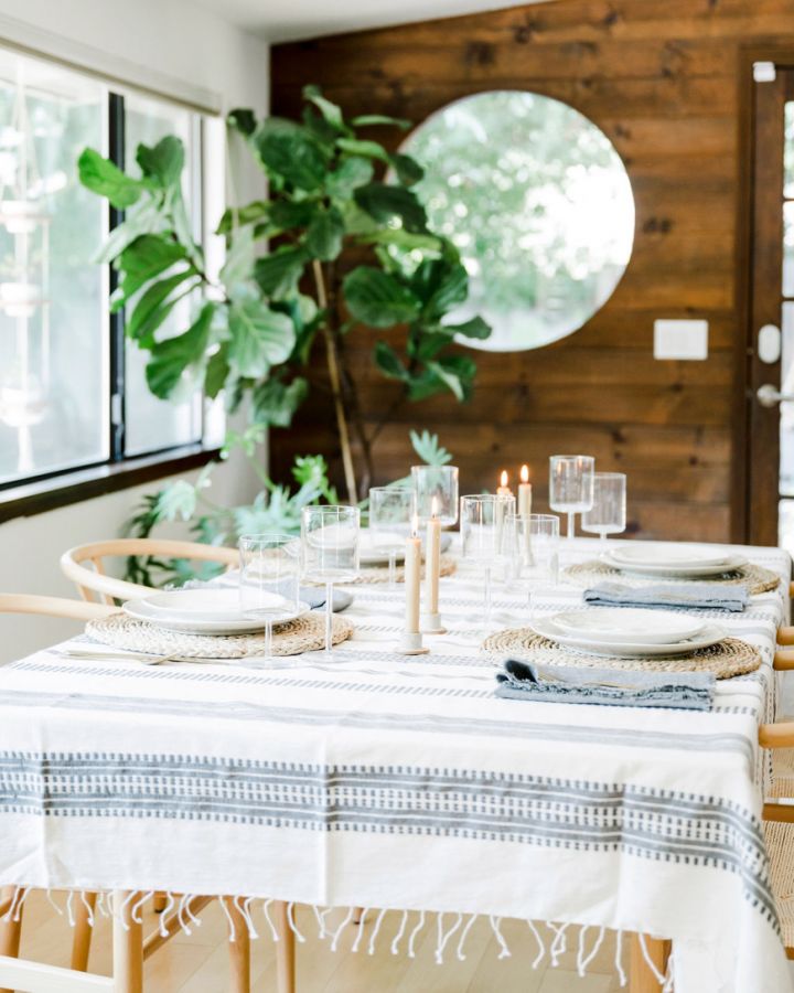 Aden Cotton Tablecloth in - Tablecloths photo